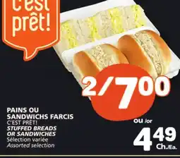 Marché Bonichoix C'EST PRÊT! STUFFED BREADS OR SANDWICHES offer