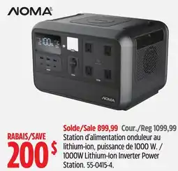 Canadian Tire 1000W Lithium-Ion Inverter Power Station offer