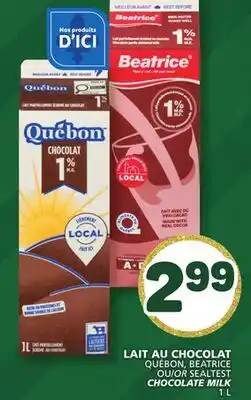 Marché Bonichoix QUÉBON, BEATRICE OR SEALTEST CHOCOLATE MILK offer