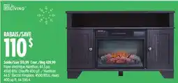 Canadian Tire For Living Hamilton 44.5˝ Electric Fireplace offer