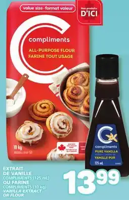 Marché Bonichoix COMPLIMENTS (10 kg) VANILLA EXTRACT OR FLOUR offer
