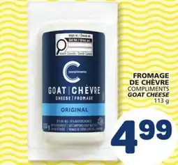 Marché Bonichoix COMPLIMENTS GOAT CHEESE offer