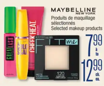 Jean Coutu MAYBELLINE NEW YORK Selected makeup products offer