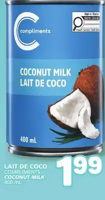 Marché Bonichoix COMPLIMENTS COCONUT MILK offer