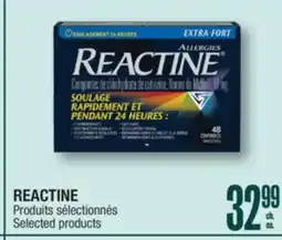 Jean Coutu REACTINE Selected products offer