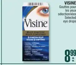 Jean Coutu VISINE Selected eye drops offer