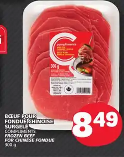 Marché Bonichoix COMPLIMENTS FROZEN BEEF FOR CHINESE FONDUE offer