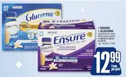 Jean Coutu ENSURE GLUCERNA Meal replacements offer