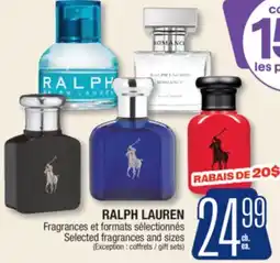 Jean Coutu RALPH LAUREN Selected fragrances and sizes offer