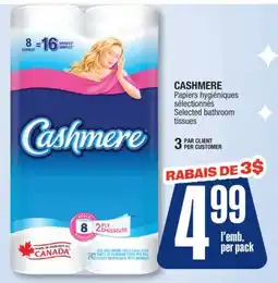 Jean Coutu CASHMERE Selected bathroom tissues offer
