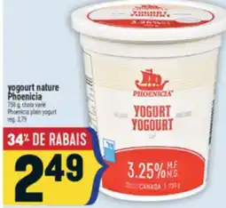Marché Adonis YOGOURT NATURE PHOENICIA | PHOENICIA PLAIN YOGURT offer