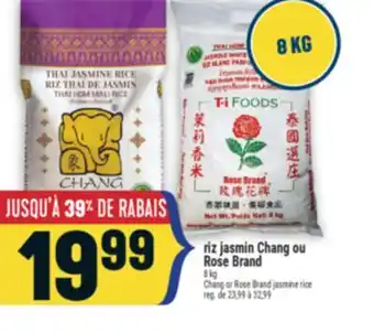 Marché Adonis RIZ JASMIN CHANG OU ROSE BRAND | CHANG OR ROSE BRAND JASMINE RICE offer
