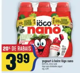 Marché Adonis YOGOURT À BOIRE IÖGO NANO | IÖGO NANO DRINKABLE YOGURT offer