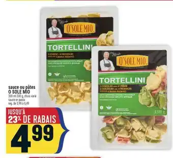 Marché Adonis SAUCE OU PÂTES O SOLE MIO | SAUCE OR PASTA offer