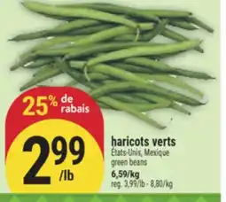 Marché Adonis HARICOTS VERTS | GREEN BEANS offer