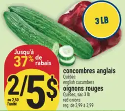 Marché Adonis CONCOMBRES ANGLAIS | ENGLISH CUCUMBERS offer