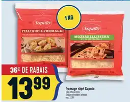 Marché Adonis FROMAGE RÂPÉ SAPUTO | SAPUTO SHREDDED CHEESE offer