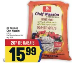 Marché Adonis RIZ BASMATI CHEF NASSIM | CHEF NASSIM BASMATI RICE offer