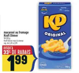 Marché Adonis MACARONI AU FROMAGE KRAFT DINNER | KRAFT DINNER MAC & CHEESE offer