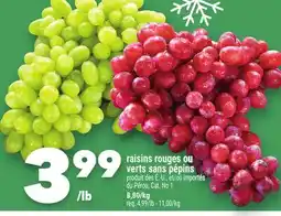 Marche Ami Raisins rouges ou verts sans pépins offer