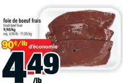 Super C foie de boeuf frais | fresh beef liver offer