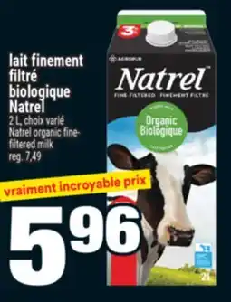 Super C lait finement filtré biologique Natrel | Natrel organic fine- filtered milk offer