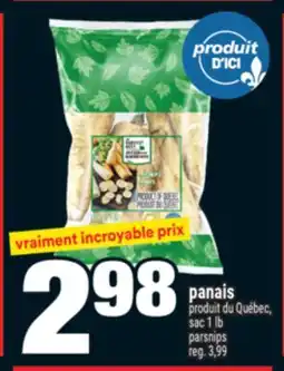 Super C panais | parsnips offer