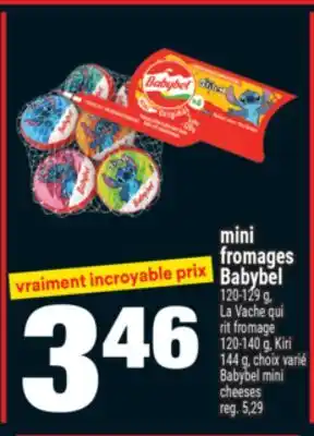 Super C MINI FROMAGES BABYBEL | BABYBEL MINI CHEESES offer