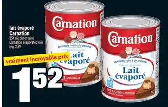 Super C LAIT ÉVAPORÉ CARNATION | CARNATION EVAPORATED MILK offer