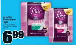 Super C serviettes d'incontinence Poise | Poise incontinence pads offer