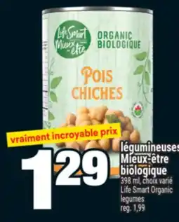 Super C légumineuses Mieux‑être biologique | Life Smart Organic legumes offer