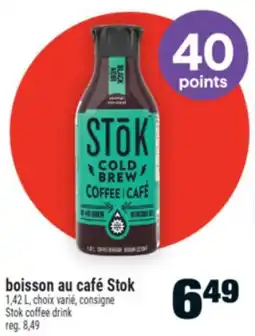 Super C boisson au café Stok | Stok coffee drink offer