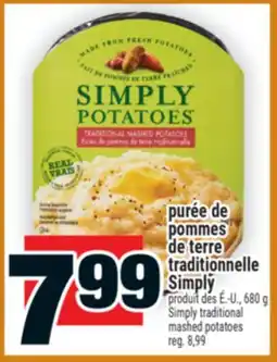 Super C purée de pommes de terre traditionnelle Simply | Simply traditional mashed potatoes offer