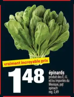Super C Épinards | spinach offer