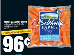 Super C Carottes coupées pelées | peeled baby-cut carrots offer