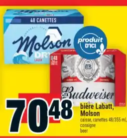 Super C bière Labatt, Molson | beer offer