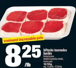 Super C BIFTECKS TOURNEDOS BARDÉS | BARDED TOURNEDOS STEAKS offer