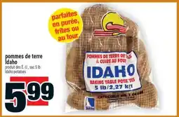 Super C POMMES DE TERRE IDAHO | IDAHO POTATOES offer