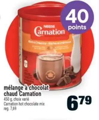 Super C mélange à chocolat chaud Carnation | Carnation hot chocolate mix offer