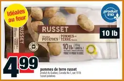 Super C POMMES DE TERRE RUSSET | RUSSET POTATOES offer