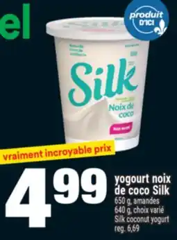 Super C yogourt noix de coco Silk | Silk coconut yogurt offer