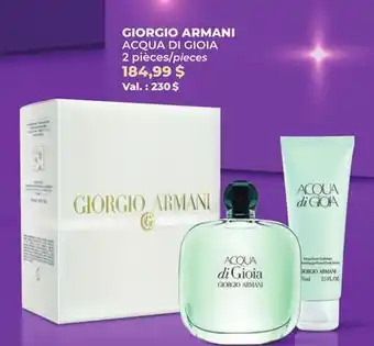 Familiprix GIORGIO ARMANI, 2 pieces offer