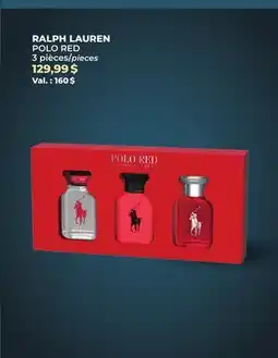 Familiprix RALPH LAUREN, POLO RED, Gift set for men, 3 pieces offer