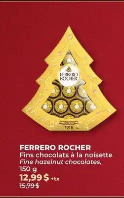 Familiprix FERRERO ROCHER, Fine hazelnut chocolates, 150 g offer