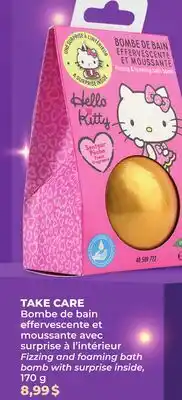 Familiprix TAKE CARE, Fizzing and foaming bath bomb with surprise inside, 170 g offer