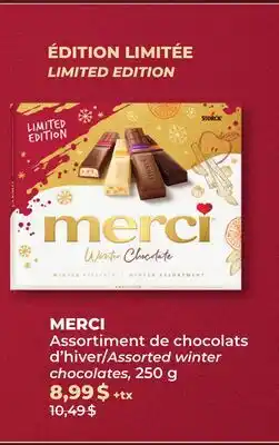 Familiprix MERCI, Assorted winter chocolates, 250 g offer