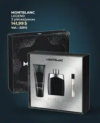 Familiprix MONTBLANC, LEGEND, Gift set for men, 3 pieces offer