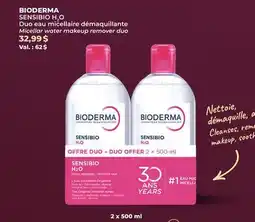 Familiprix BIODERMA SENSIBIO H2O Micellar water makeup remover duo offer
