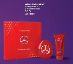 Familiprix MERCEDES-BENZ, WOMEN IN RED, Gift set for women, 2 pieces offer