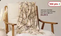 Familiprix STYLÉ, Chenille trow blanket offer